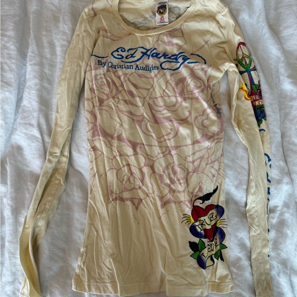 ✖️SOLD✖️RARE Ed Hardy Y2K vintage long sleeve